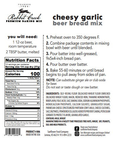 Cheesy Garlic Beer Bread Mix (2 PACK)