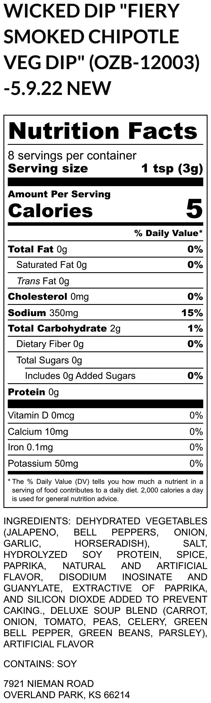 Wicked Fiery Smoked Chipotle Dip Mix (2)