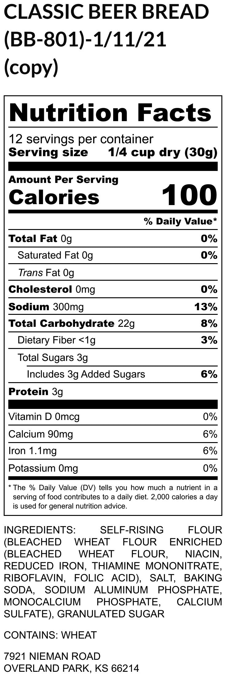 Classic Beer Bread Mix (2)