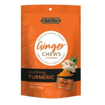 GINGER CHEWS – TURMERIC (5.08 OZ BAG) (Pack of 2)