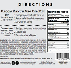 Bacon Ranch Vegetable Dip Mix (2)