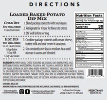Load image into Gallery viewer, Loaded Baked Potato Vegetable Dip Mix (2)
