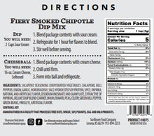 Load image into Gallery viewer, Fiery Smoked Chipotle Vegetable Dip Mix (2)
