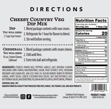 Load image into Gallery viewer, Cheesy Country Vegetable Dip Mix (2)
