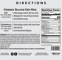 Load image into Gallery viewer, Cheesy Bacon Vegetable Dip Mix (2)
