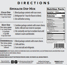 Load image into Gallery viewer, Spinach Dip Mix-Multiple Uses in 1 Packet! (2)
