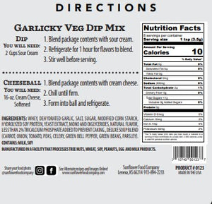 Garlicky Vegetable Dip Mix-Multiple Uses in 1 Packet! (2)