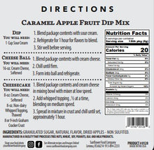 Load image into Gallery viewer, Caramel Apple Fruit Dip Mix-Multiple Products in 1 Packet (2)
