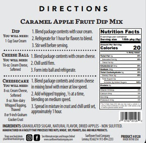 Caramel Apple Fruit Dip Mix-Multiple Products in 1 Packet (2)
