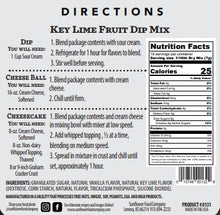Load image into Gallery viewer, Frost Key Lime Fruit Dip Mix-Multiple Products in 1 Packet (2)
