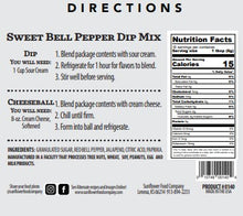 Load image into Gallery viewer, Sweet Bell Pepper Dip Mix-Multiple Uses in 1 Packet! (2)
