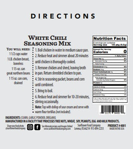 Chili- white/chicken (2) New!