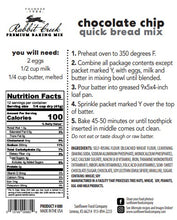 Load image into Gallery viewer, Chocolate Chip with Sugar on Top Quick Bread Mix (2)
