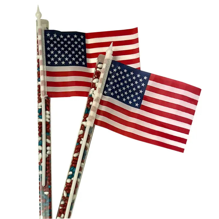 Patriotic Sunny Seed Flag Topper 4 oz, fabric flag included! (Pack of 4)