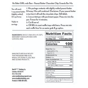 No Bake GIRL-nola Bars - Peanut Butter Chocolate Chip Bars (2)